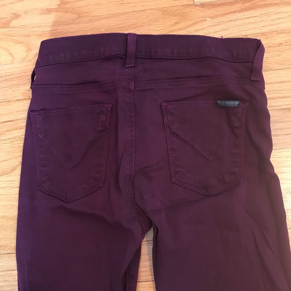 Wine Paige Skinny Jeans
